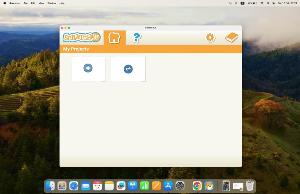 ScratchJr Start Project on MacBook