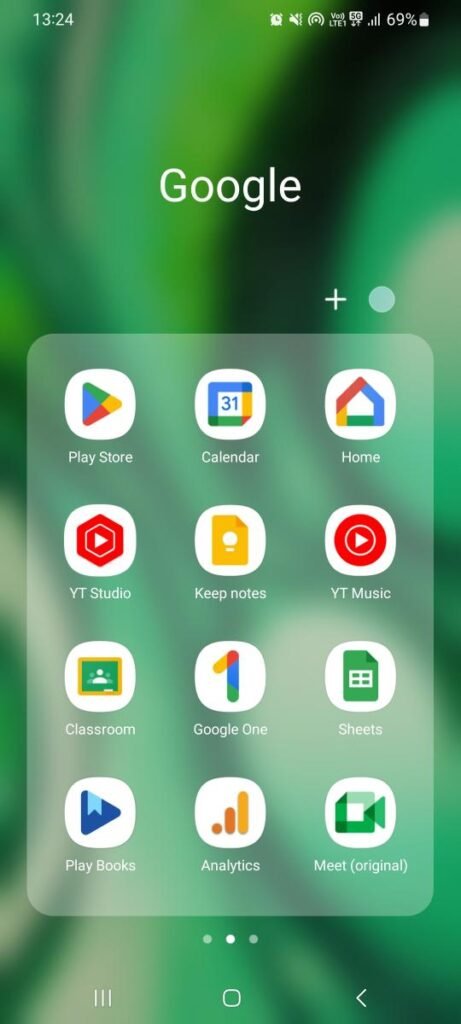 Home Screen Android Device